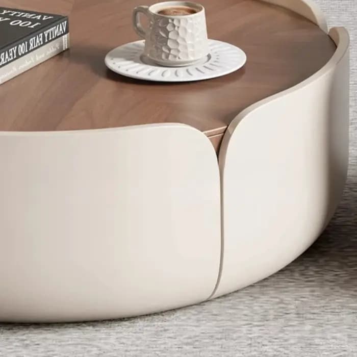 Table basse nordique vintage pour salon