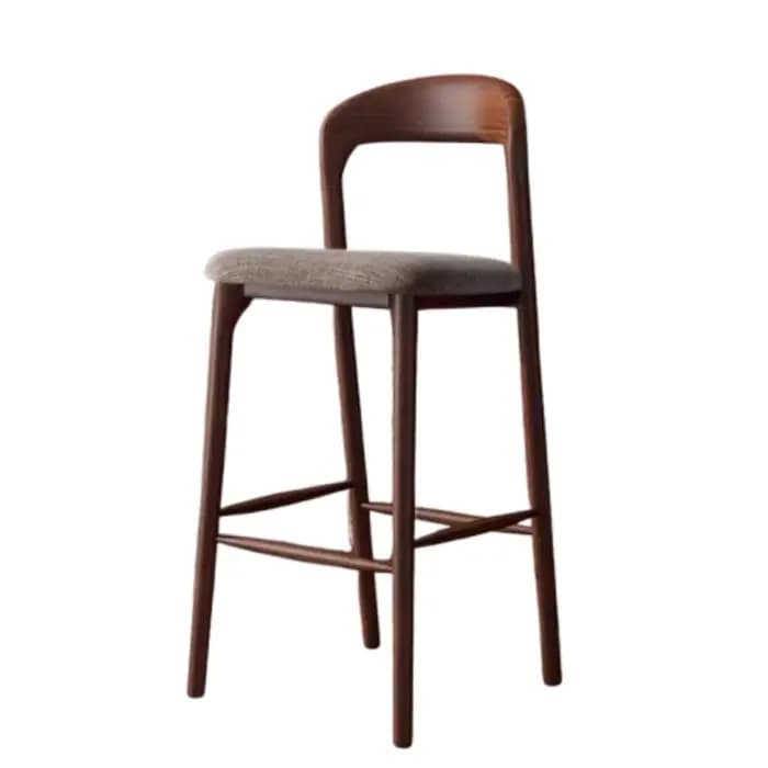 Chaise de Bar en bois nordique, bureaux de réception de luxe de styliste, tabouret haut inhabituel,