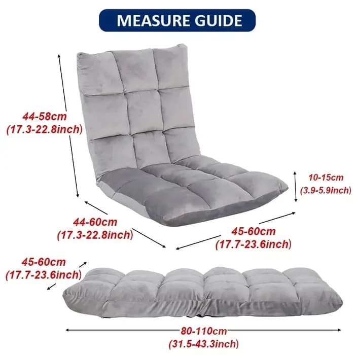 Canapé paresseux Tatami housse de chaise housse de chaise de siège japonais pliant dortoir lit faute