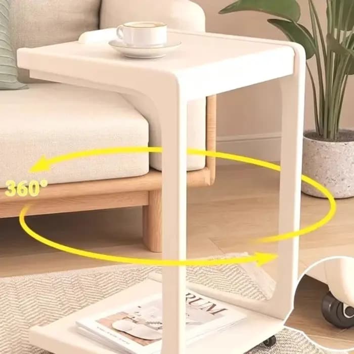 Table d'appoint en forme de C