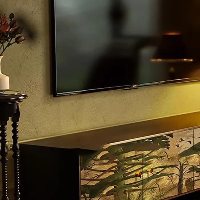 Classique avec support meuble Tv européen luxe esthétique Premium