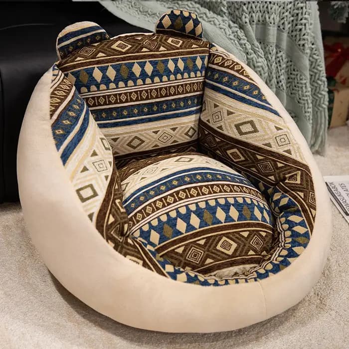 Coussin de dossier imprimé style bohème pour canapé tatami, idéal pour l'automne et l'hiver, pour salon ou chaise de bureau confortable et douce