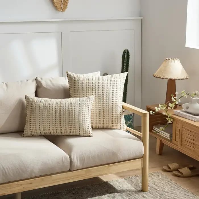 Housses de coussin décoratives kaki