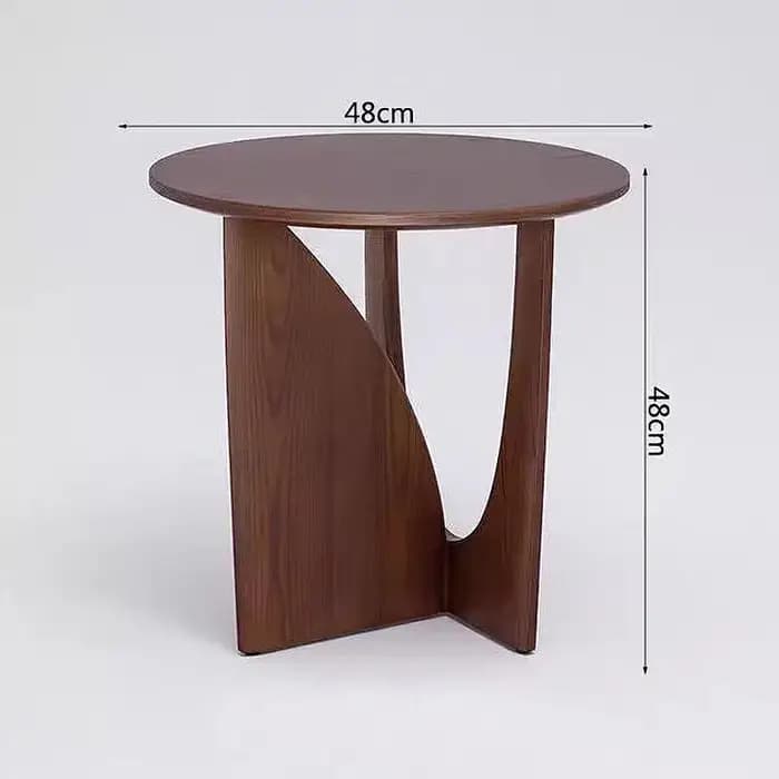 Table d'appoint d'angle en bois massif