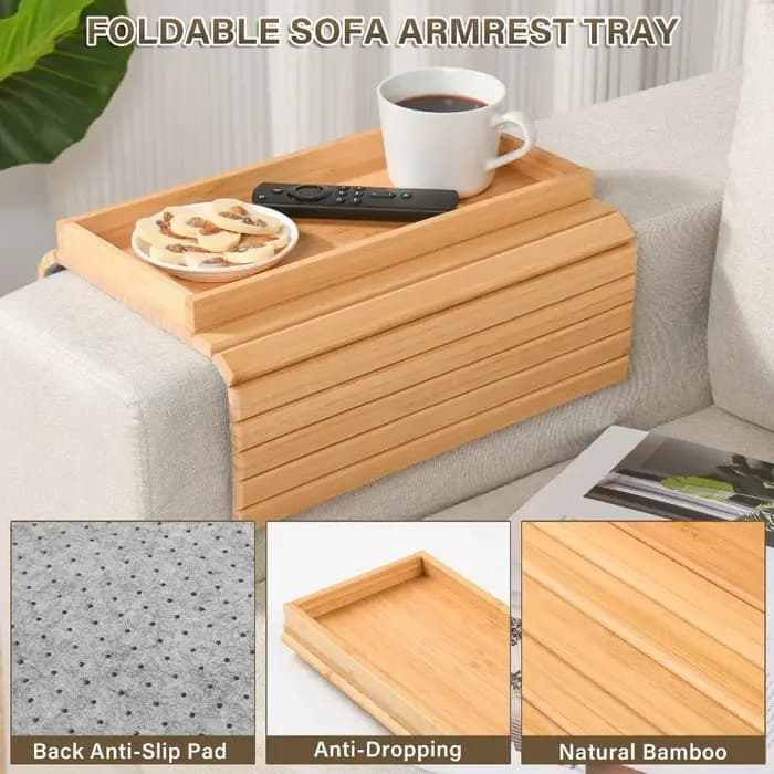 Table d'appoint pour canapé avec porte-gobelet