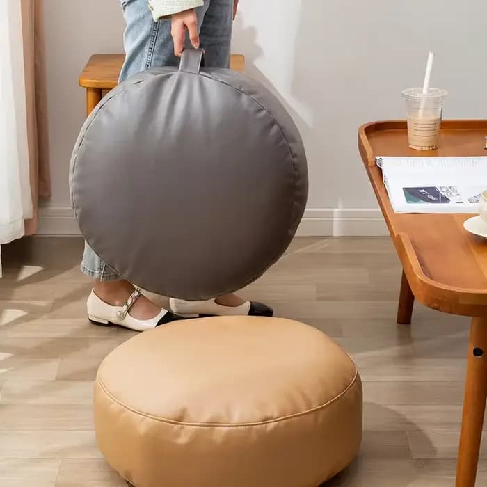 Pouf Ottoman en Faux daim