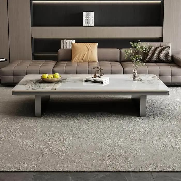 Table basse rectangulaire au design moderne