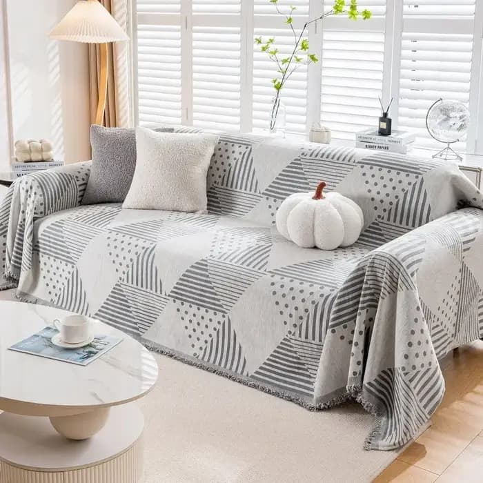 Couverture De canapé en Chenille nordique housse