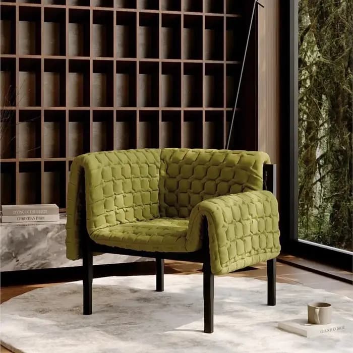 Canapé Simple design moderne Simple filet unique Style célébrité main levée espace Art salon loisirs