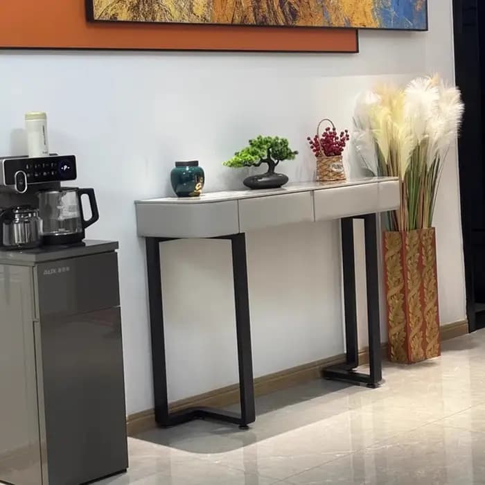 Table Console étroite avec tiroirs