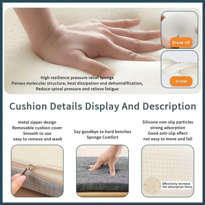 Coussins de banc personnalisés