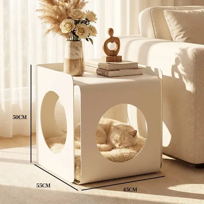 Table d'appoint basse nordique moderne vintage en métal