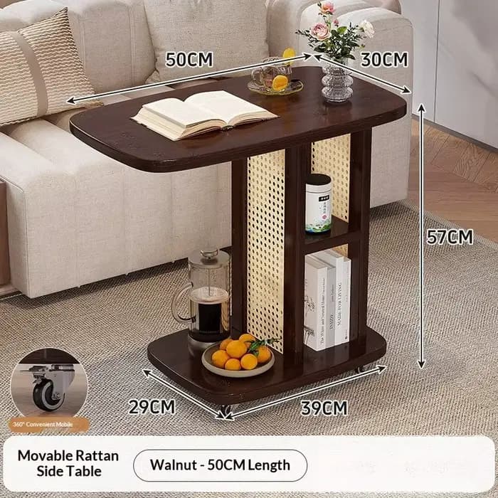 Table basse roulante Portable