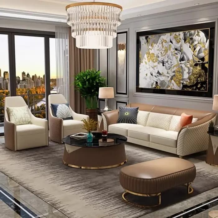 Canapé inclinable de luxe moderne