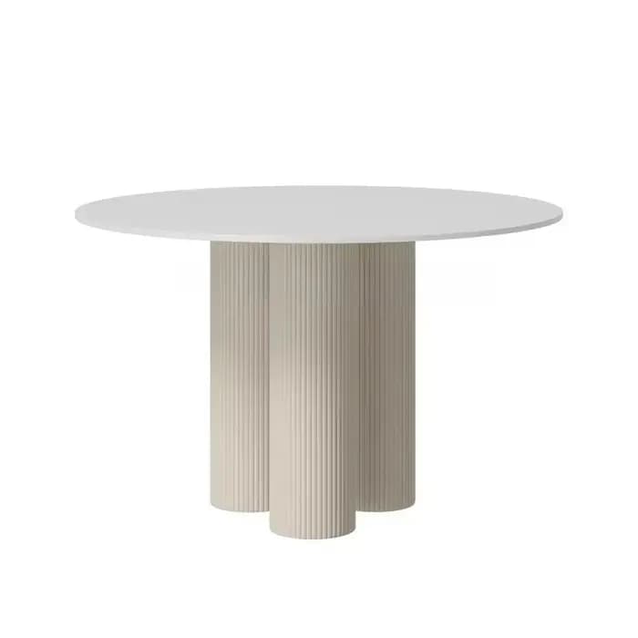 Table à manger ronde ensemble 4 chaises marbre Table à manger nordique minimaliste luxe Comedor De 4