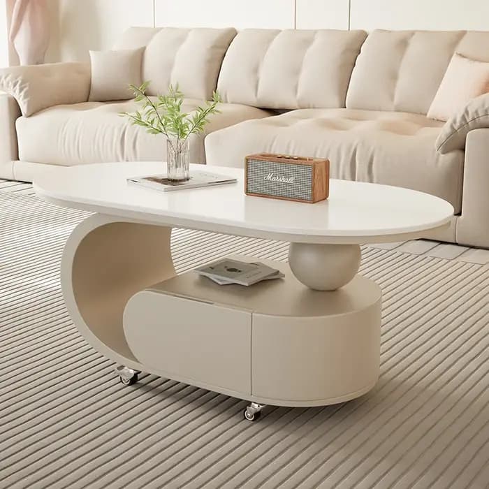 Table basse classique moderne beauté avec tiroirs