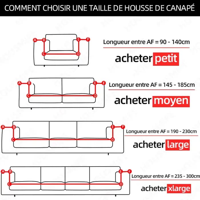 Housses de canapé grises pour salon