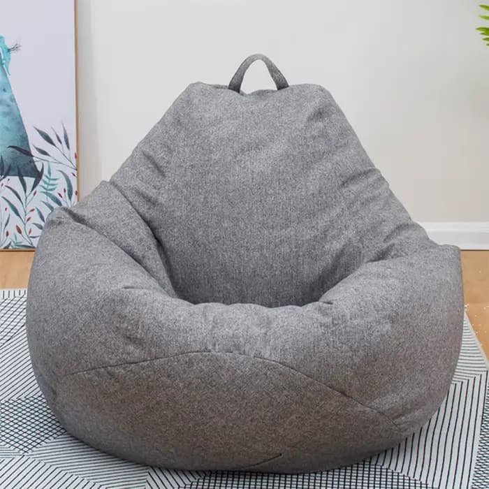 Juste de canapé pour siège paresseux, grand pouf, canapé doux, moelleux, respirant, adulte, enfant,