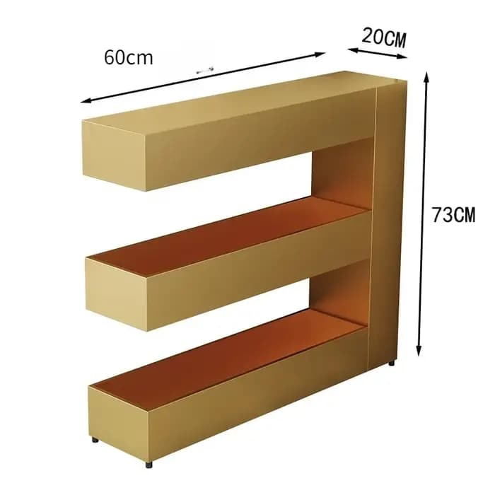 Table basse d'art en fer nordique peu encombrante