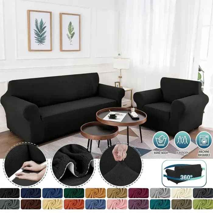 Housse de canapé extensible 1 pièce