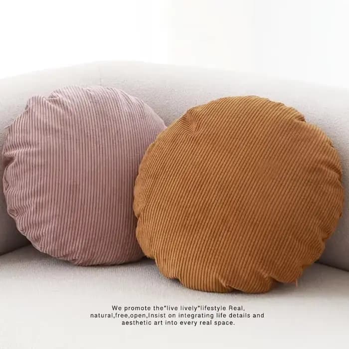 Housse de coussin ronde 45x45 50x50 60x60cm