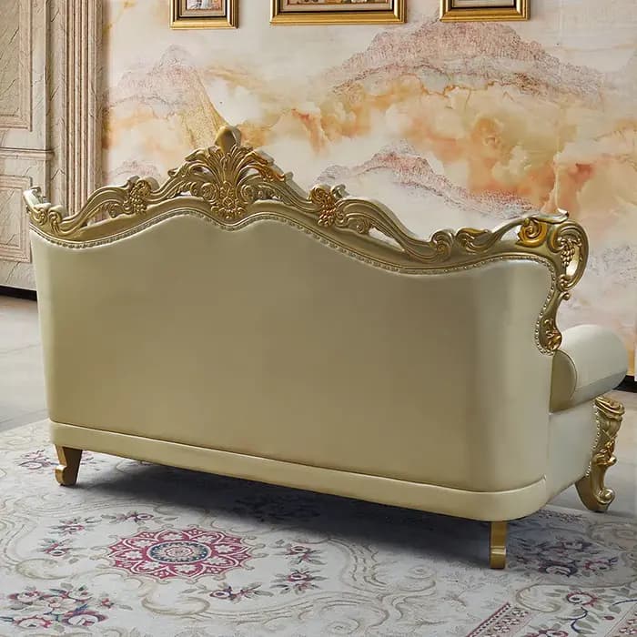 Canapé d'angle de luxe moderne en cuir véritable