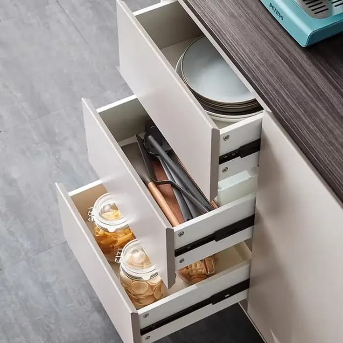 Tiroirs de rangement salon Whote étroit luxe gothique armoire