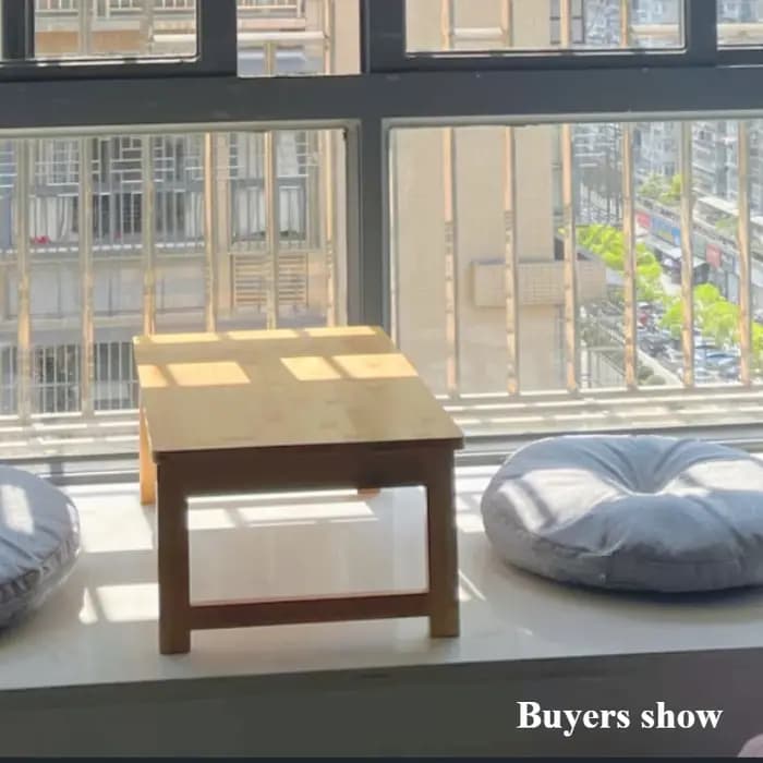 Table pliante en bois, table basse de balcon de baie vitrée japonaise, tatami pour la maison, la cha