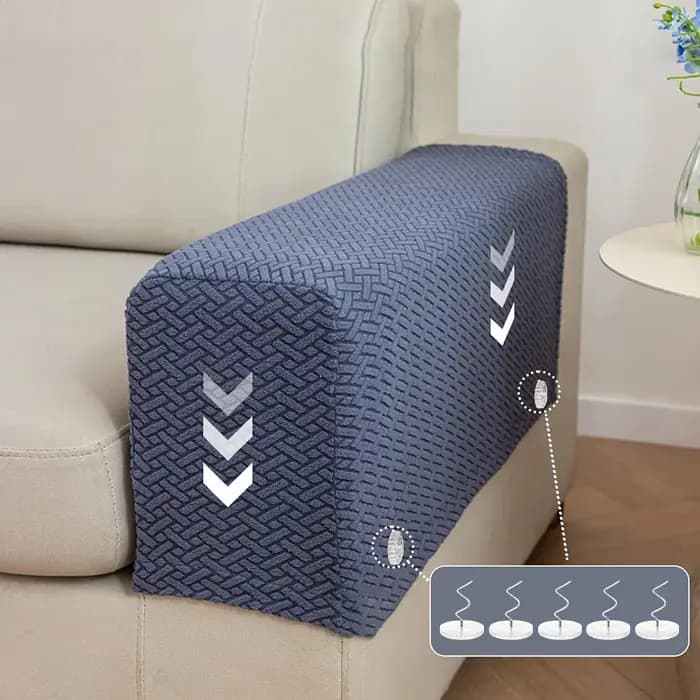 Housse d'accoudoir extensible élastique 47x20x18cm