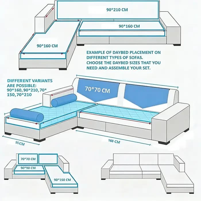 Housse de canapé moderne simple, universelle toutes saisons, antidérapante, imperméable, résistante aux griffures de chat, en tissu, pour dossier et assise