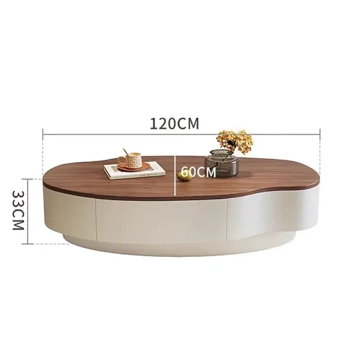 Table Basse minimaliste moderne européenne classique ovale