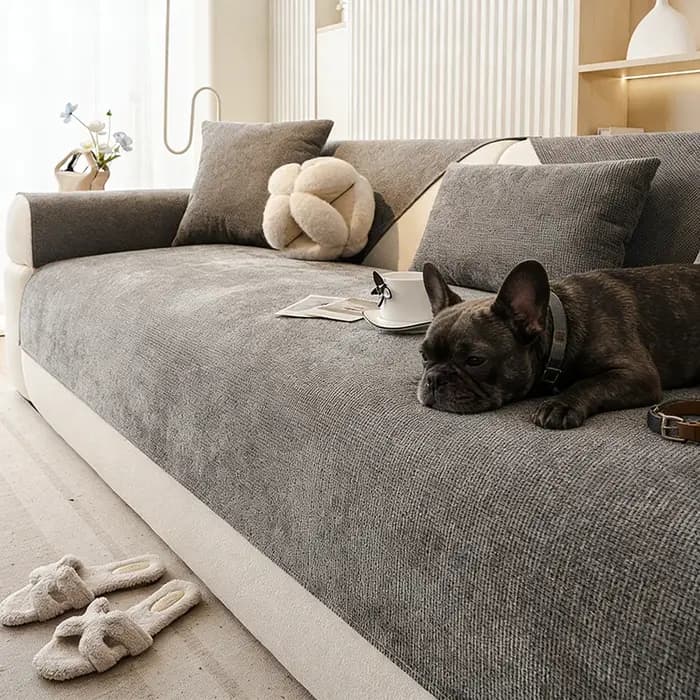 Housse de canapé moderne simple, universelle toutes saisons, antidérapante, imperméable, résistante aux griffures de chat, en tissu, pour dossier et assise
