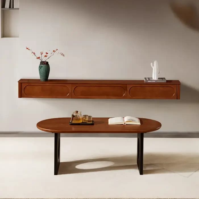 Wabi Sabi Meuble Tv Rustique Minimaliste Glamour Flottant Beauté