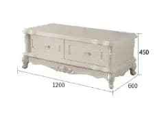 Tables basses pour magazines blanches