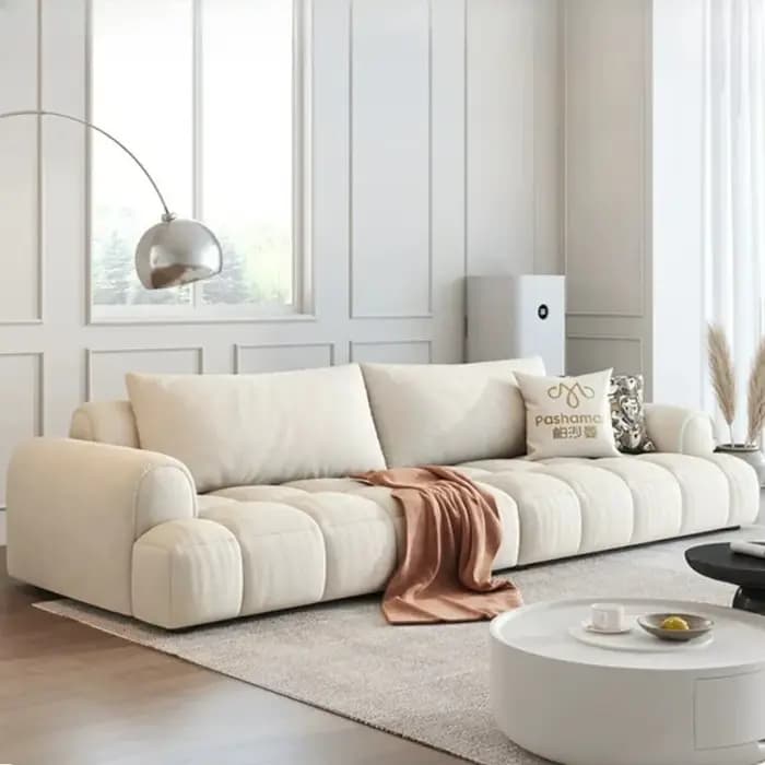 Canapé d'angle convertible pour hôtel, canapé relaxant confortable, poufs et meubles d'appoint pour salon