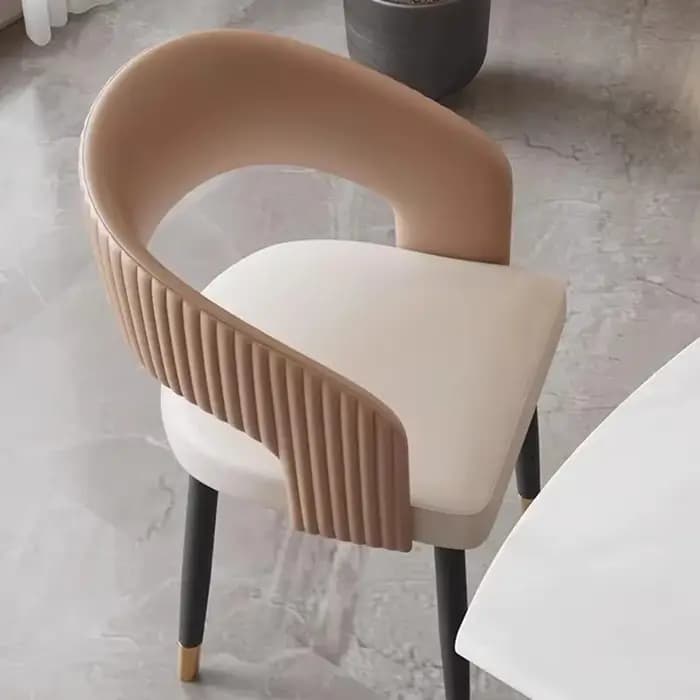 Chaises de salle à manger italiennes nordiques avec accoudoir