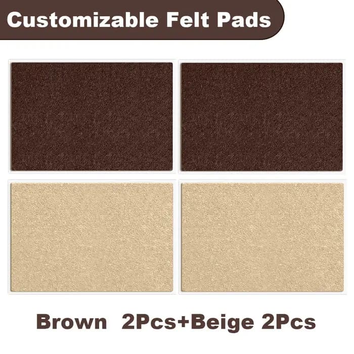 Feutre protecteur personnalisable pour pieds de meubles, feuilles de feutre à découper soi-même pour protéger les sols des chaises et des tables, marron beige