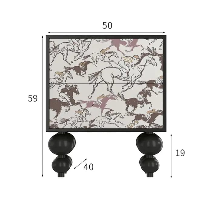 Tables de chevet esthétiques françaises, tendance, élégantes, pour chambre à coucher, rangement cach