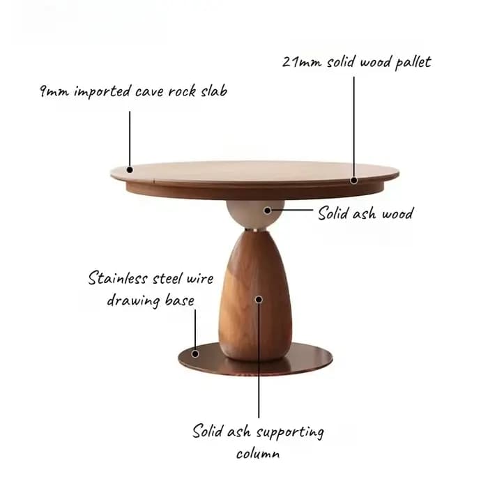 Table à manger extensible italienne