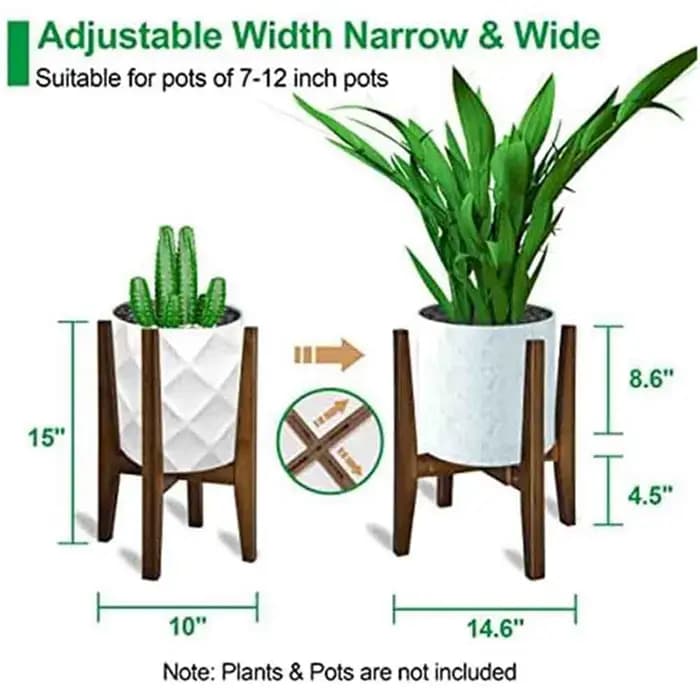 A04I support pour plantes réglable moderne plantes d'intérieur supports coin porte-fleurs pour intér