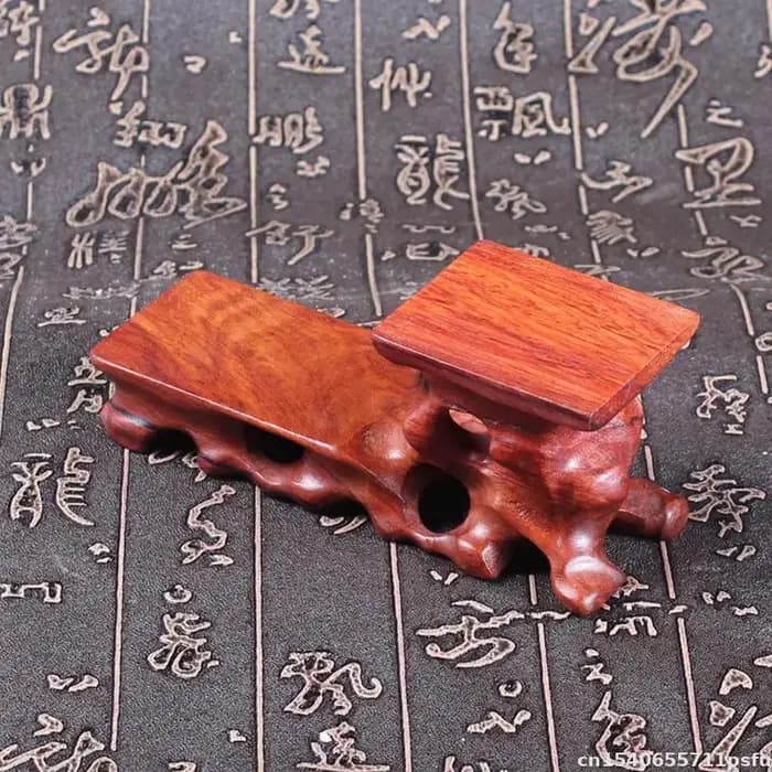Table basse en bois massif naturel haut de gamme avec étagère décorative pour bouddha
