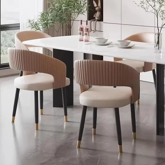 Chaises de salle à manger italiennes nordiques avec accoudoir
