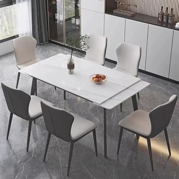 Tables à manger italiennes extensibles longues pour 4 à 12 personnes