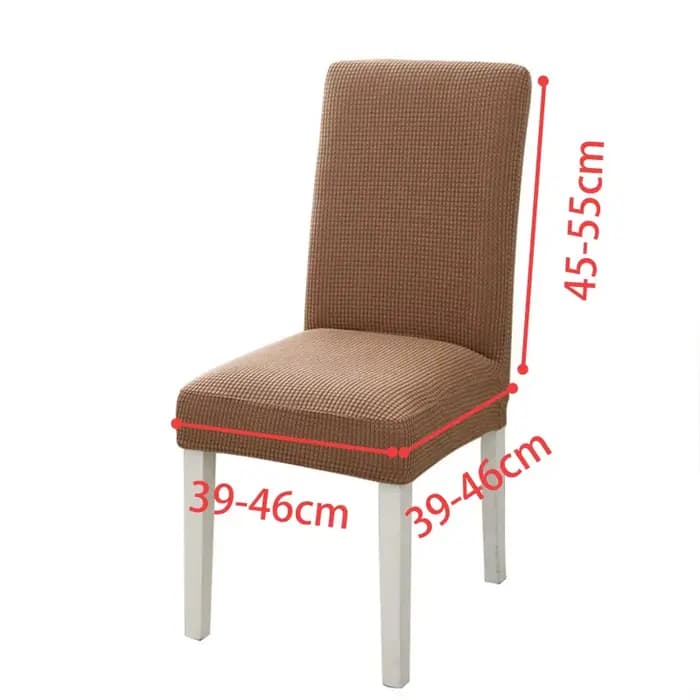 Housse de chaise élastique en polaire épaissie pour table