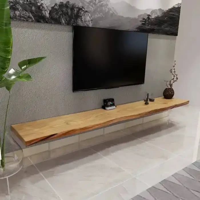 Meubles de télévision modernes en bois mur de salon pour supports