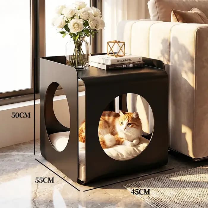 Table d'appoint basse nordique moderne vintage en métal