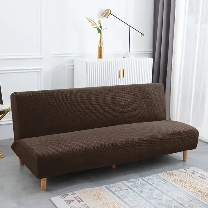 Housse de canapé-lit en Jacquard 1/2/3 places, élastique, sans accoudoirs, pliable, pour salon, exte