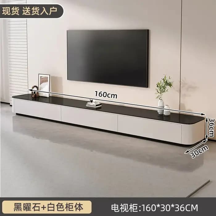 Meuble TV de salon pour téléviseur 75 pouces, meuble bas en bois, meuble TV moderne haut de gamme bl