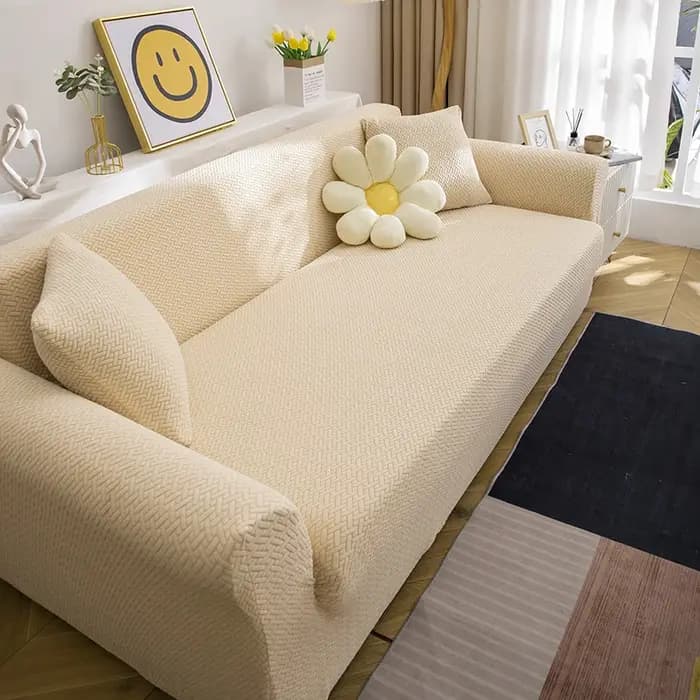Housse de canapé élastique réglable en Jacquard