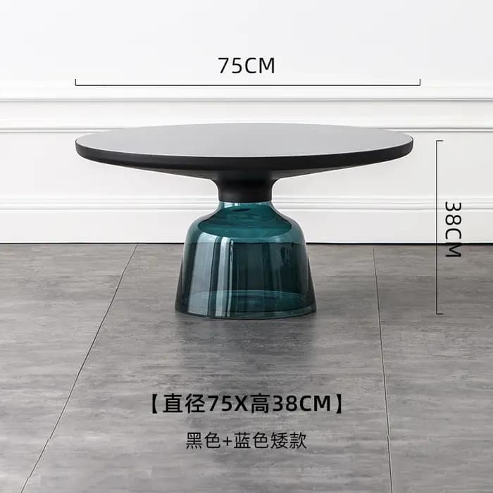 Table basse ronde nordique créative salon canapé Tables d'appoint maison chambre verre coin balcon loisirs